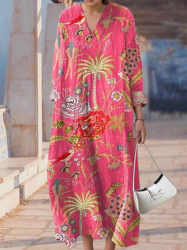 New Bright Red Coconut Tree Print Women's Top and Dress