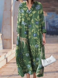 New Green Flowers Animal Print Women's Top and Dress