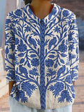 New Blue Forest Print Women's Top and Dress