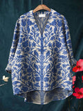 New Blue Forest Print Women's Top and Dress
