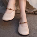 New Square Toe Retro Slip-On Women'S Shoes