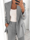 Elegant Lapel Beautiful Ladies Blazer and Pants