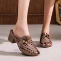 Elegant Retro Fish Mouth Women's Shoes