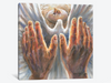 Healing Hands Of Faith With New Life Hatching - Canvas Print