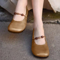 New Square Toe Retro Slip-On Women'S Shoes