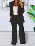 Elegant Lapel Beautiful Ladies Blazer and Pants