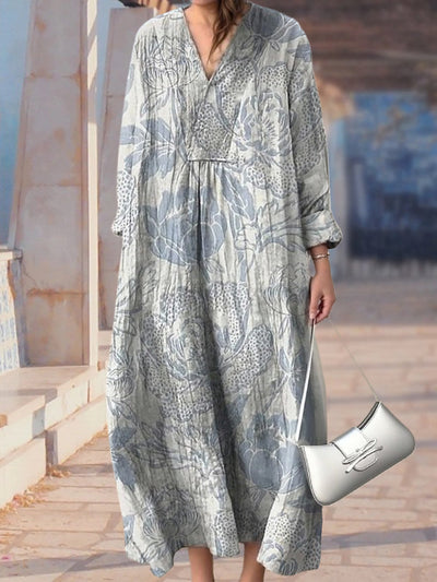 New Light Blue Beautiful Print Women's Top and Dress