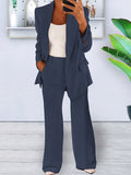 Elegant Lapel Beautiful Ladies Blazer and Pants