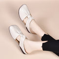 Retro Hollow Out Soft Casual Leather Shoes