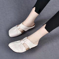 Retro Hollow Out Soft Casual Leather Shoes